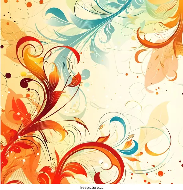 Colorful Floral Background Design