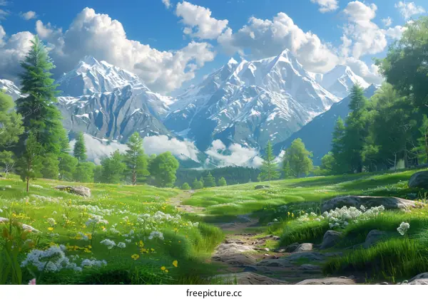 The Mountain Scenery Is Beautiful