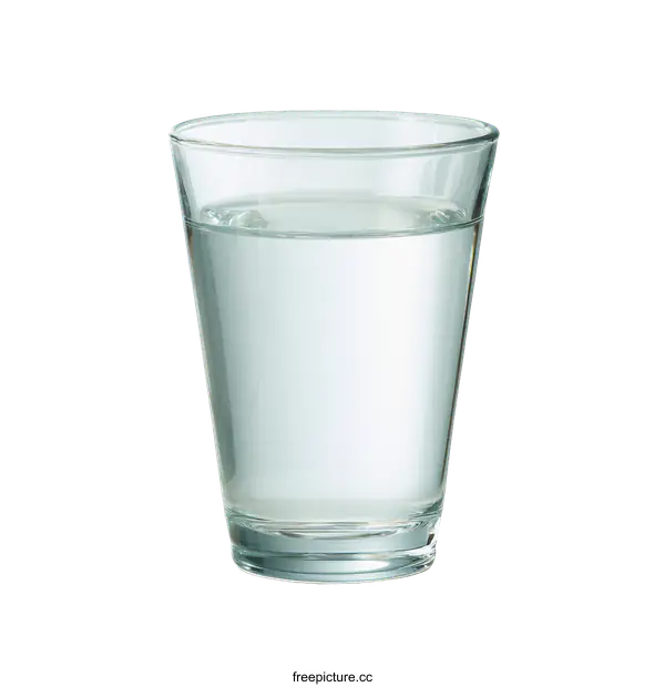 [Transparent Background PNG]Clear Glass of Water