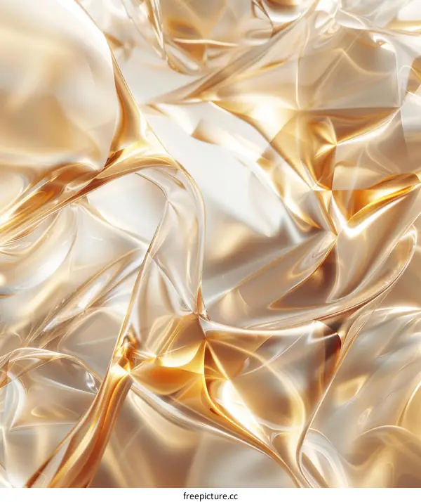 Abstract Gold Liquid Texture Background Design