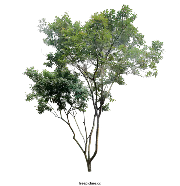 [Transparent Background PNG]Green Tree Isolated On White Background