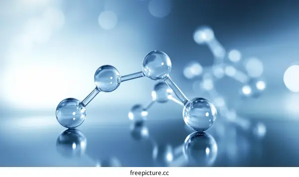 Abstract Molecular Structure Illustration