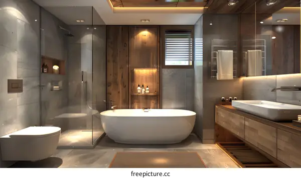 Modern and Minimalist Bathroom Interior