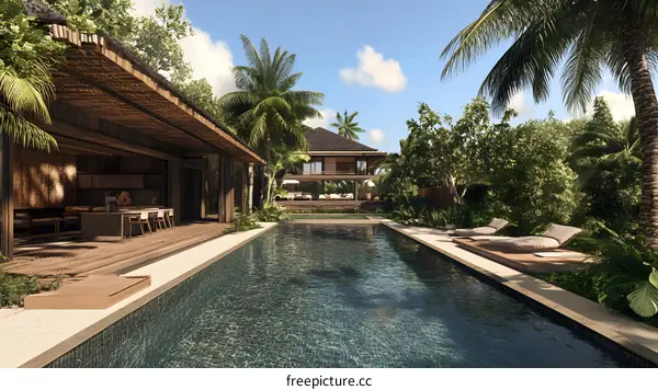 Tropical Villa With Swimming Pool