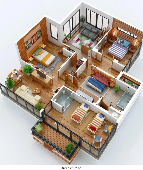 Modern house interior