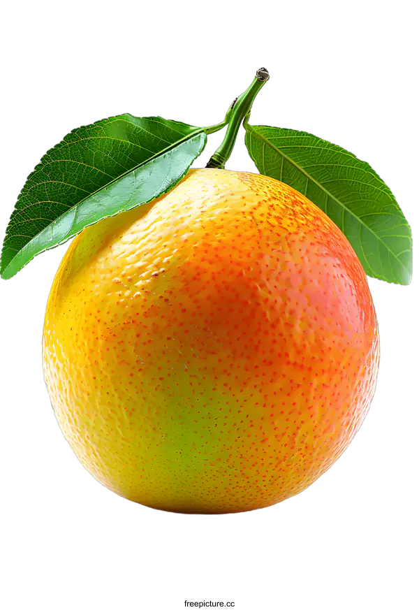 [Transparent Background PNG]single blood orange on white background