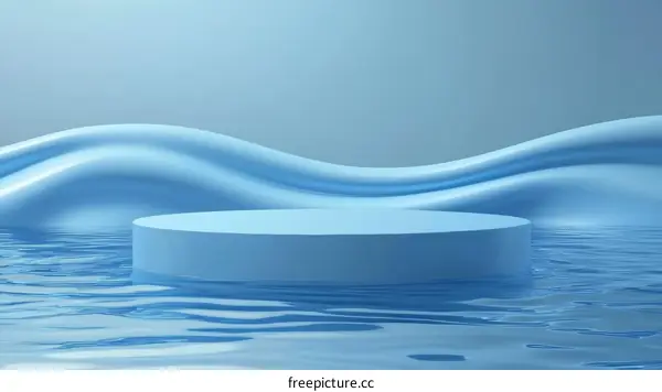 Abstract Light Blue Product Display Background