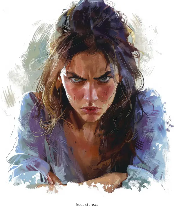 portrait of a determined young woman