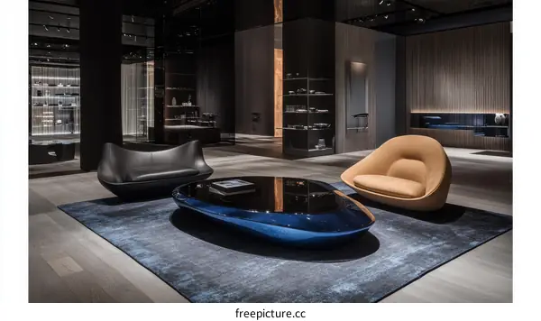 Modern Luxury Living Room Furniture Display