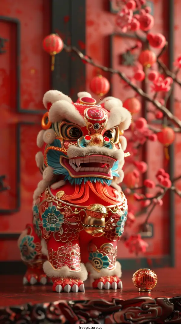 Lion Dance Performance: Chinese New Year Celebration