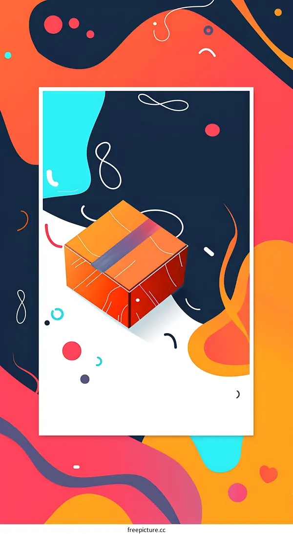 Abstract Colorful Background with Geometric Shapes