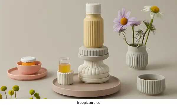 Minimalist Still Life Photography with Yellow and Orange Food in a White Bowl