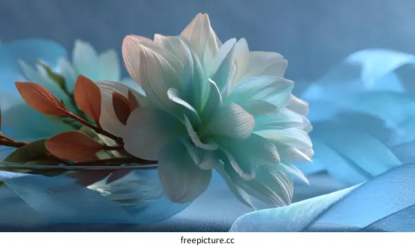 Delicate Light Blue Flower Arrangement
