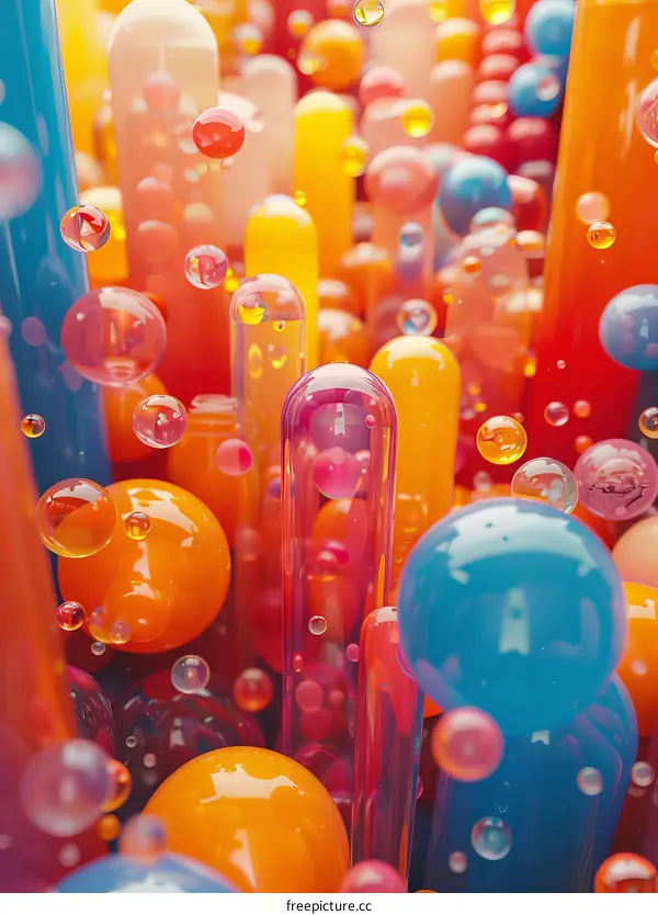 Abstract Colorful Geometric Shapes