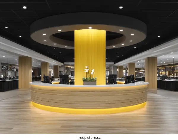 Modern Restaurant Reception Area Design