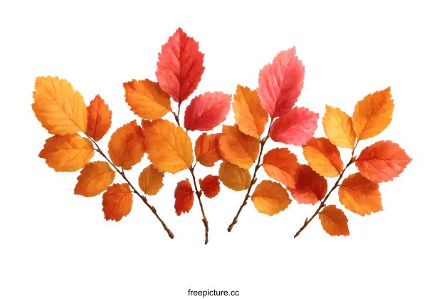 [Transparent Background PNG]Autumn Leaves Illustration Background