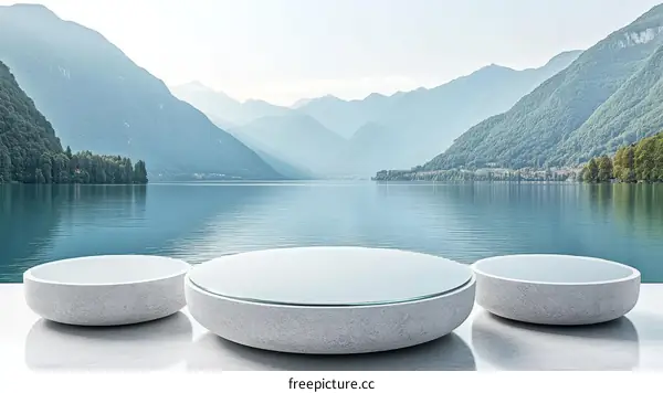 Modern Outdoor Furniture by the Lake