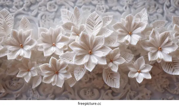 Delicate Paper Flowers Arrangement