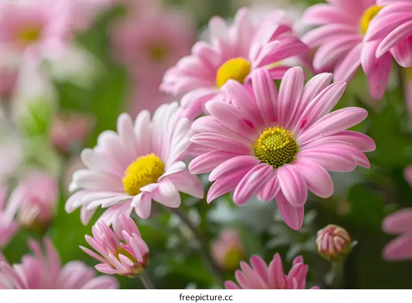 Pink Daisies Close Up Floral Photography