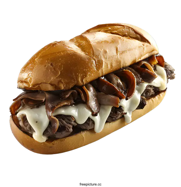 [Transparent Background PNG]Beef Brisket Sandwich