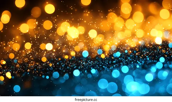 Abstract Bokeh Background with Festive Lights