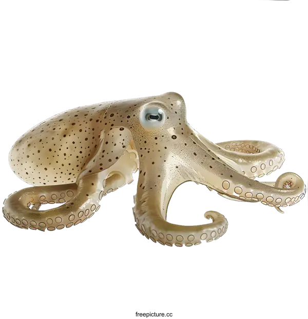 [Transparent Background PNG]Octopus on White Background