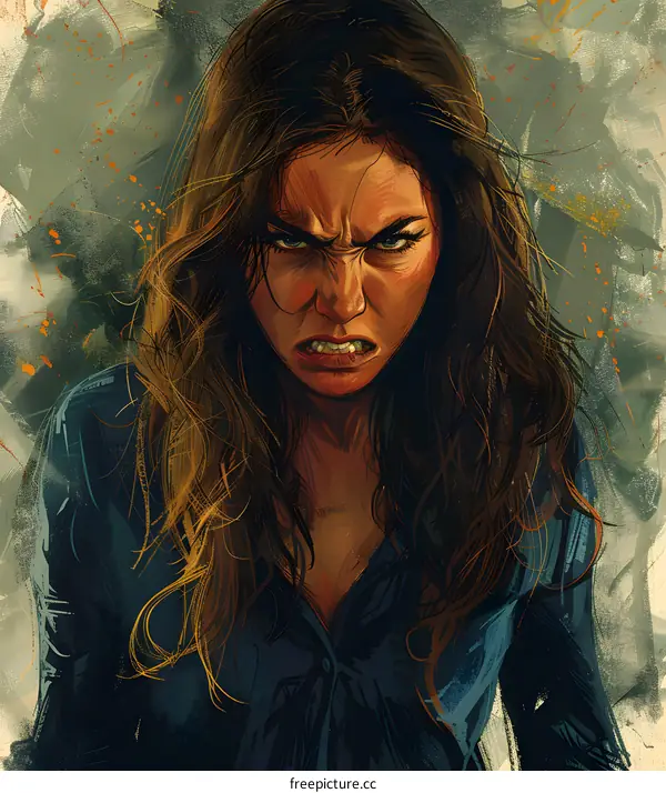 Portrait of an Angry Woman
