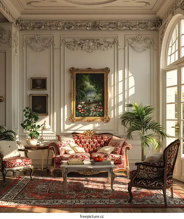 Living room in retro style