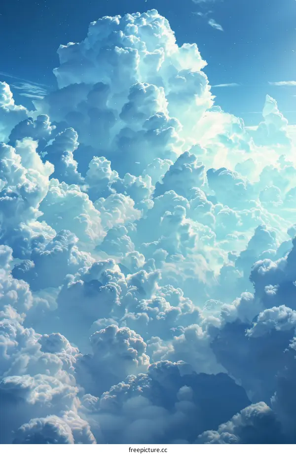 A White Cloud in a Blue Sky