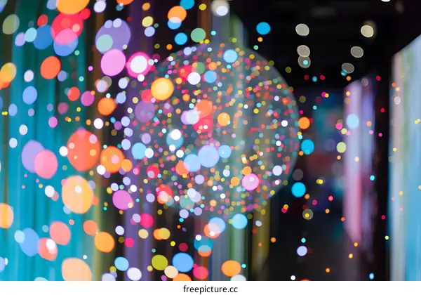 Abstract Colorful Bokeh Background of Light