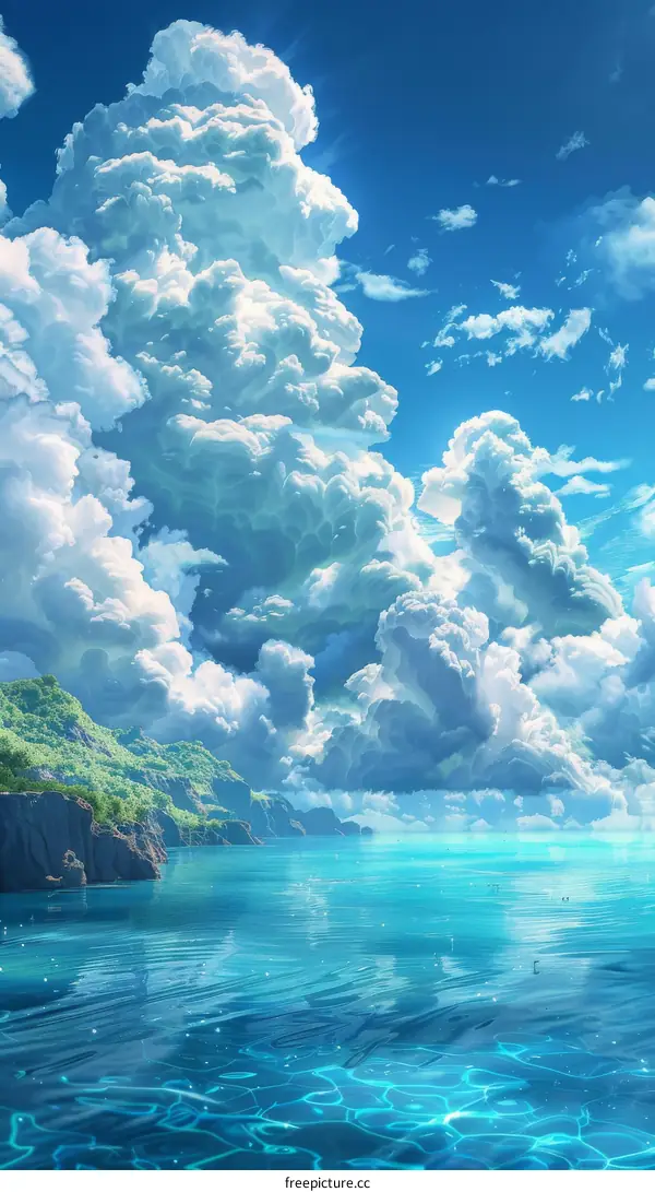 Mesmerizing Seascape with Majestic Clouds