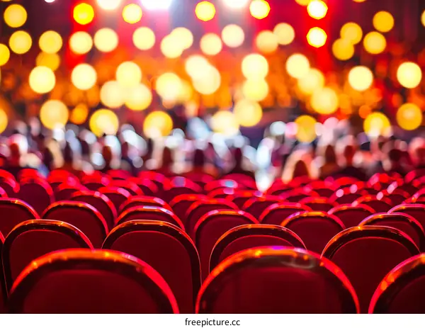 Red Seats in a Concert Hall