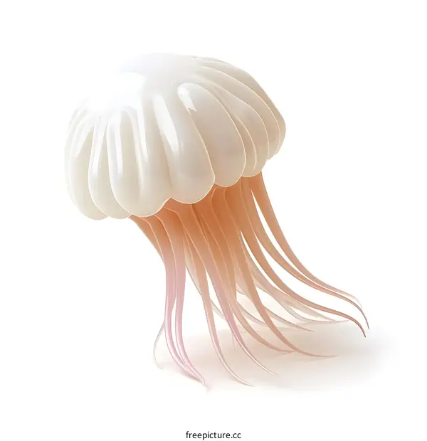 3D illustration of a jellyfish