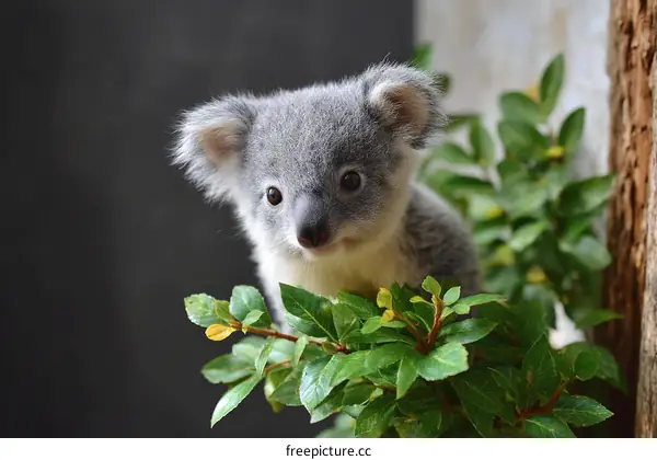 Adorable Baby Koala in the Wild