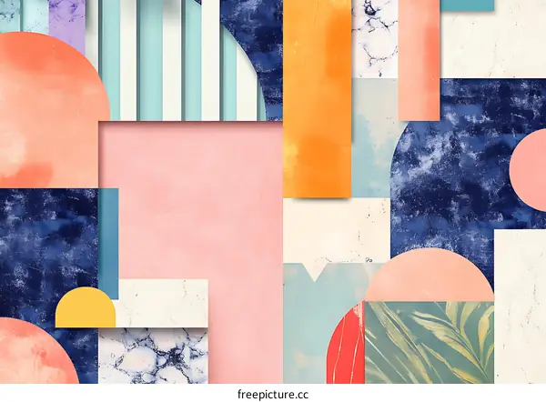 Abstract Geometric Shapes Background Pattern Design