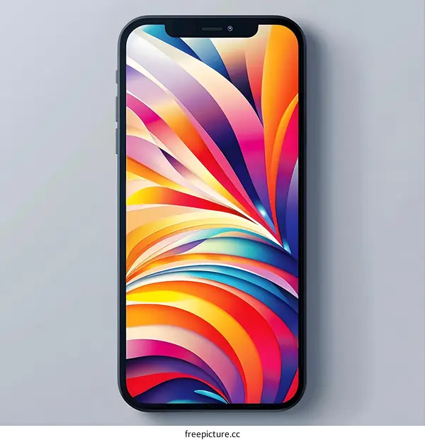 Colorful Abstract Phone Wallpaper Design