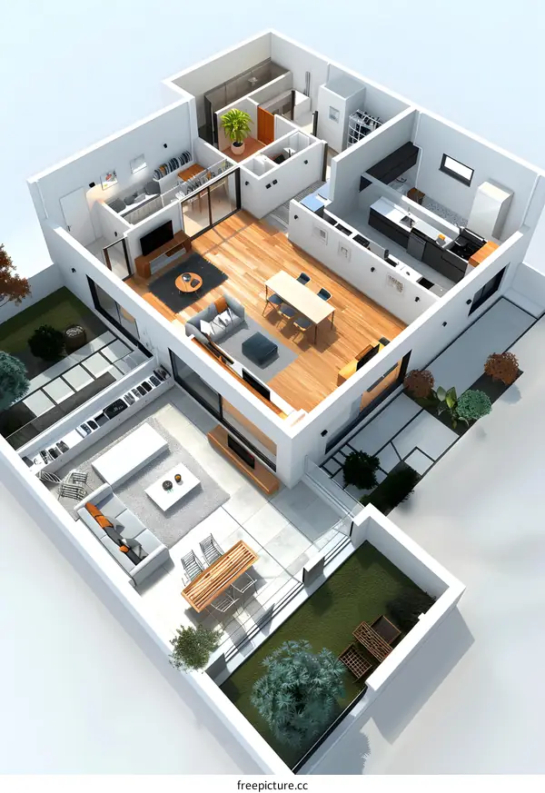 Modern house interior