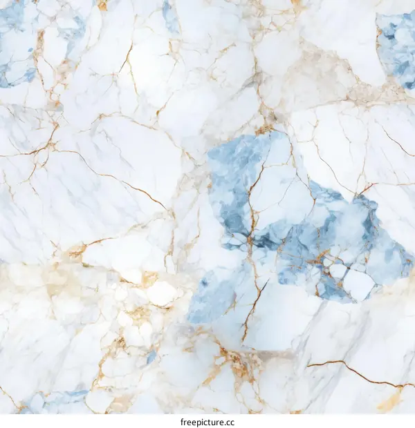 Blue and gold marble texture