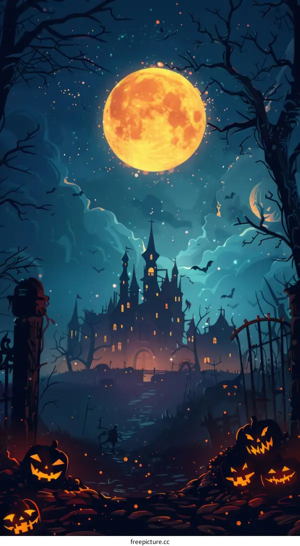 Spooky Halloween Night at Haunted Castle