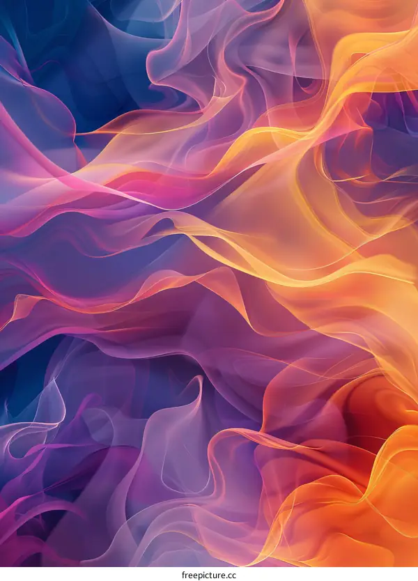 Colorful Abstract Art Silk