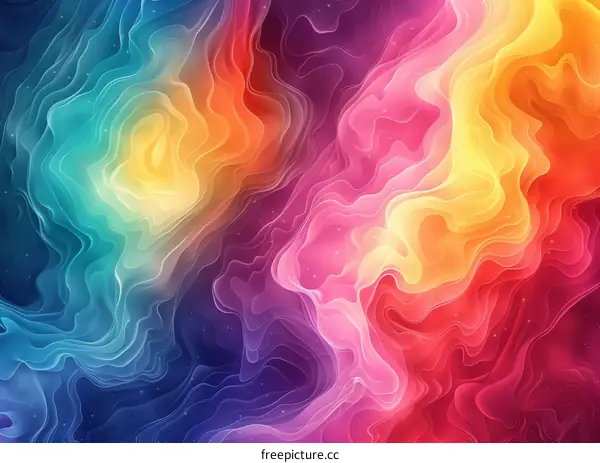 Abstract Colorful Layered Design