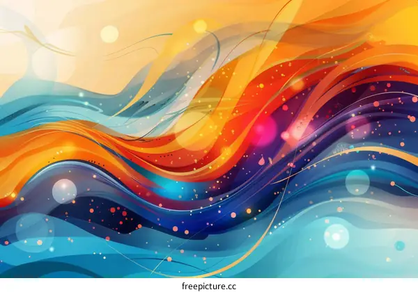 Abstract Flowing Waves Background