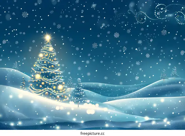 Christmas Snow Scene