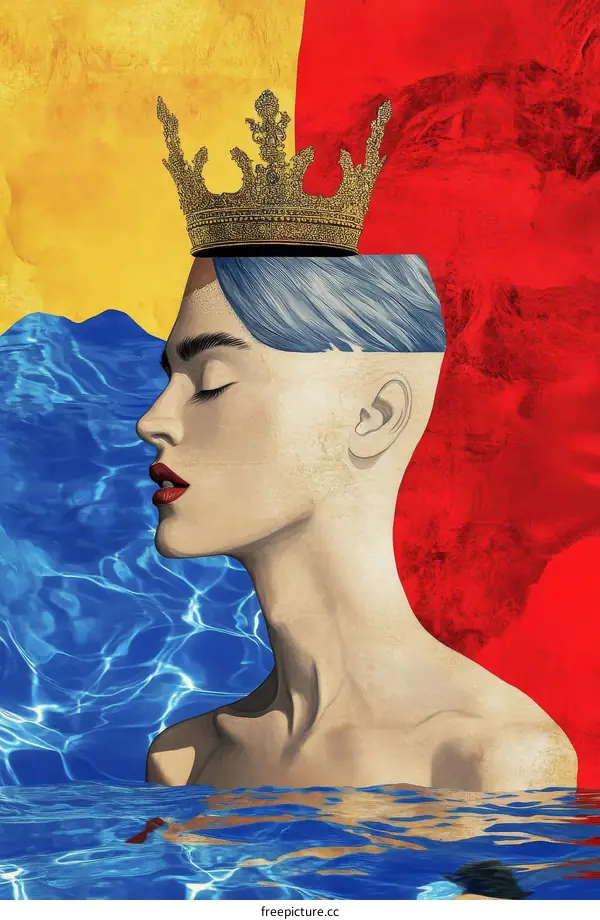 Queen of the Deep Water Illustrative Portrait