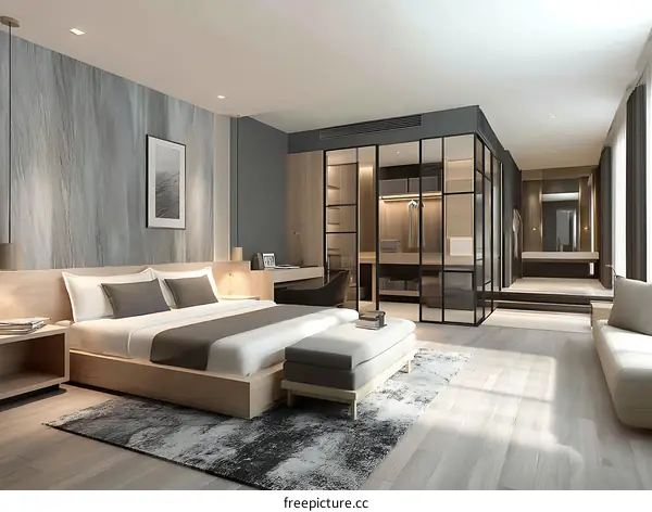 Modern Luxury Bedroom Suite Interior Design