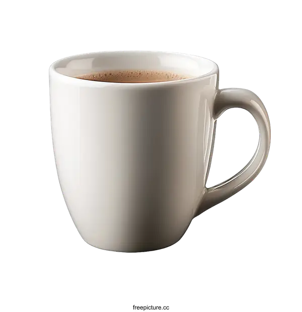 [Transparent Background PNG]Ceramic Coffee Mug with  Warm Color