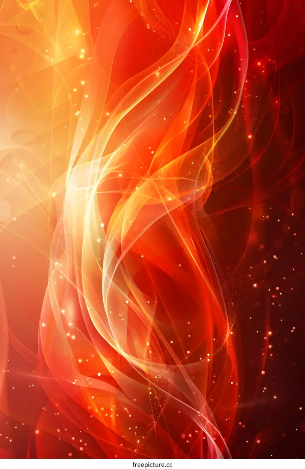 Red Flame Abstract Background