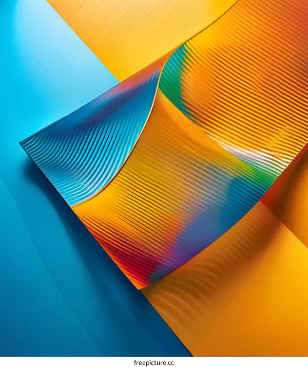 Abstract Background With Blue and Yellow Lines