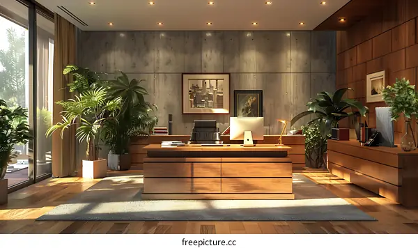 Indoor plants office