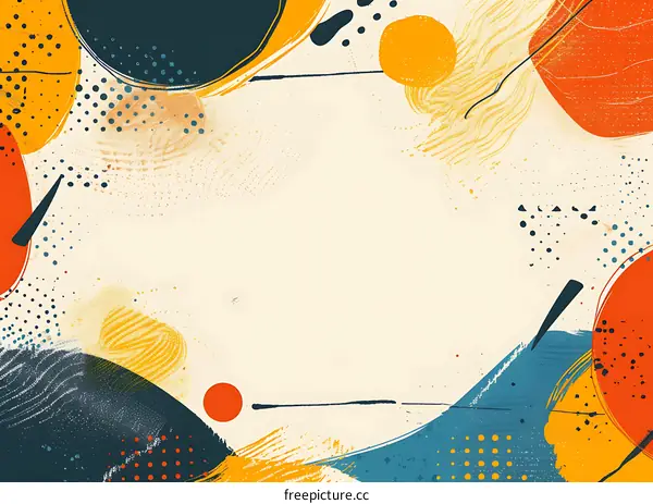 Abstract Art Background with Colorful Shapes